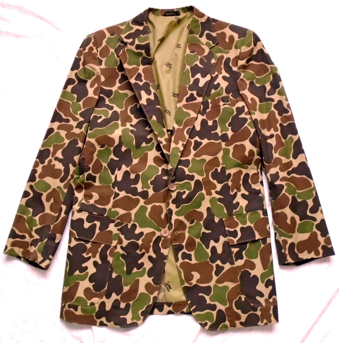 【メーカー直売】 希少 (M) ブレザージャケット 60/40クロス ハンターカモ柄 Duxbak ダックスバック 美品 Mサイズ 【メーカー直売】 希少 (M) ブレザージャケット 60/40クロス ハンターカモ柄 Duxbak ダックスバック 美品 Mサイズ