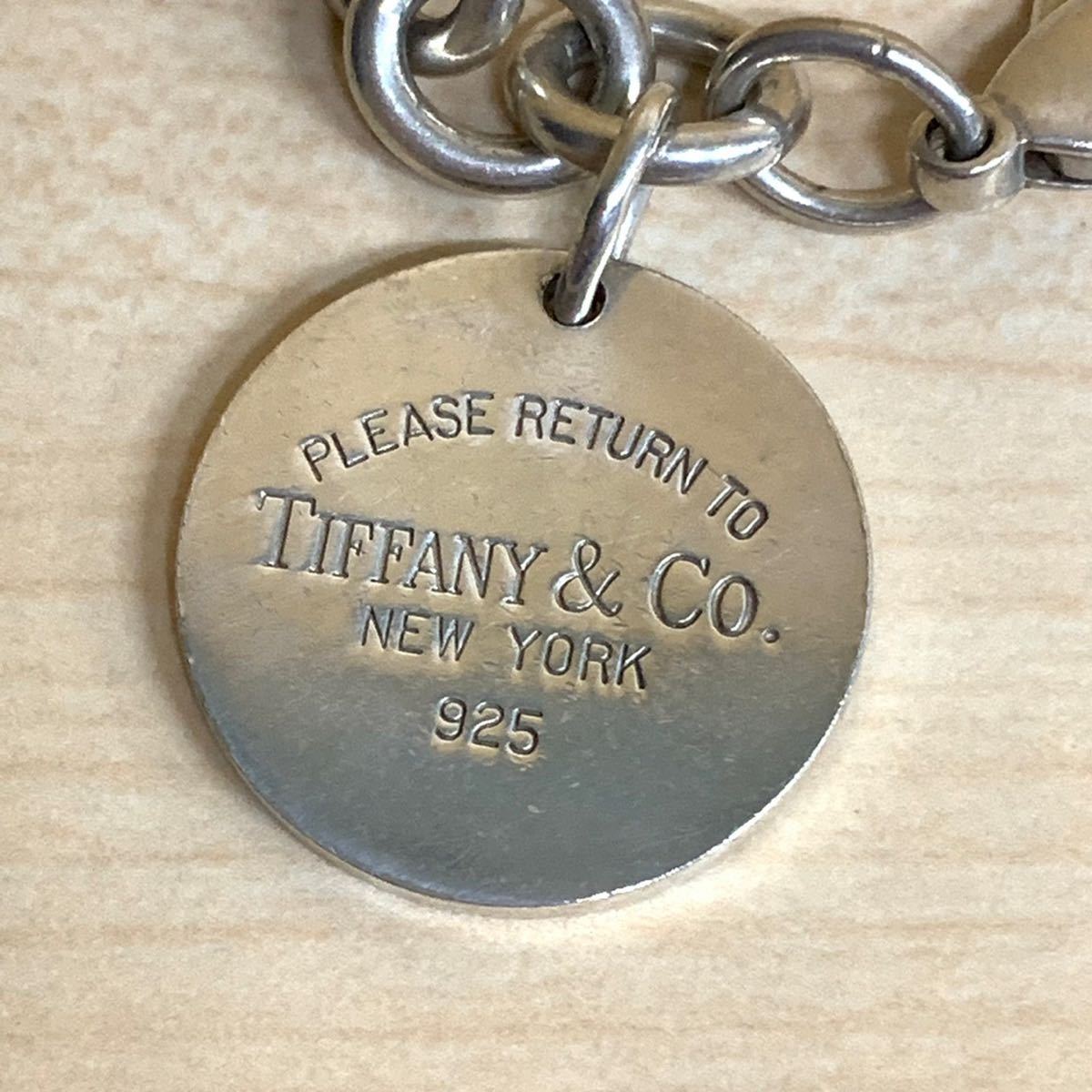 1円 ~【USED】 TIFFANY&Co. ティファニー SV925 シルバー リターントゥ ティファニー チェーン ブレスレット メンズ レディース 男女兼用_画像3