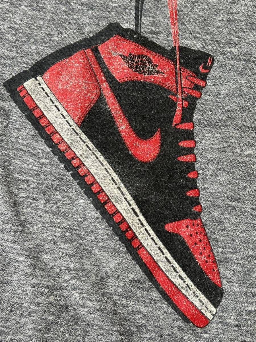 レア★80s USA製 NIKE 肩掛けジョーダン Tシャツ M ナイキ AIR JORDAN 1 エア ジョーダン ヴィンテージ ビンテージ 紺タグ_画像6