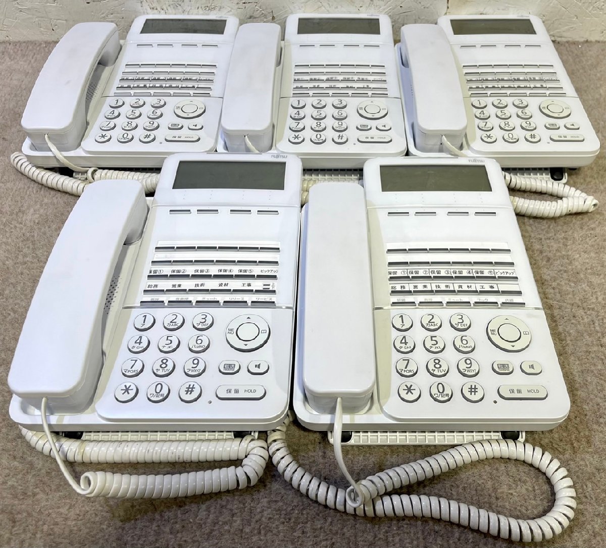 【5台セット】Fujitsu/富士通 ビジネスフォン DG-station 100C FC651C2 デジタル多機能電話機 DG-station100シリーズ（3）_画像1