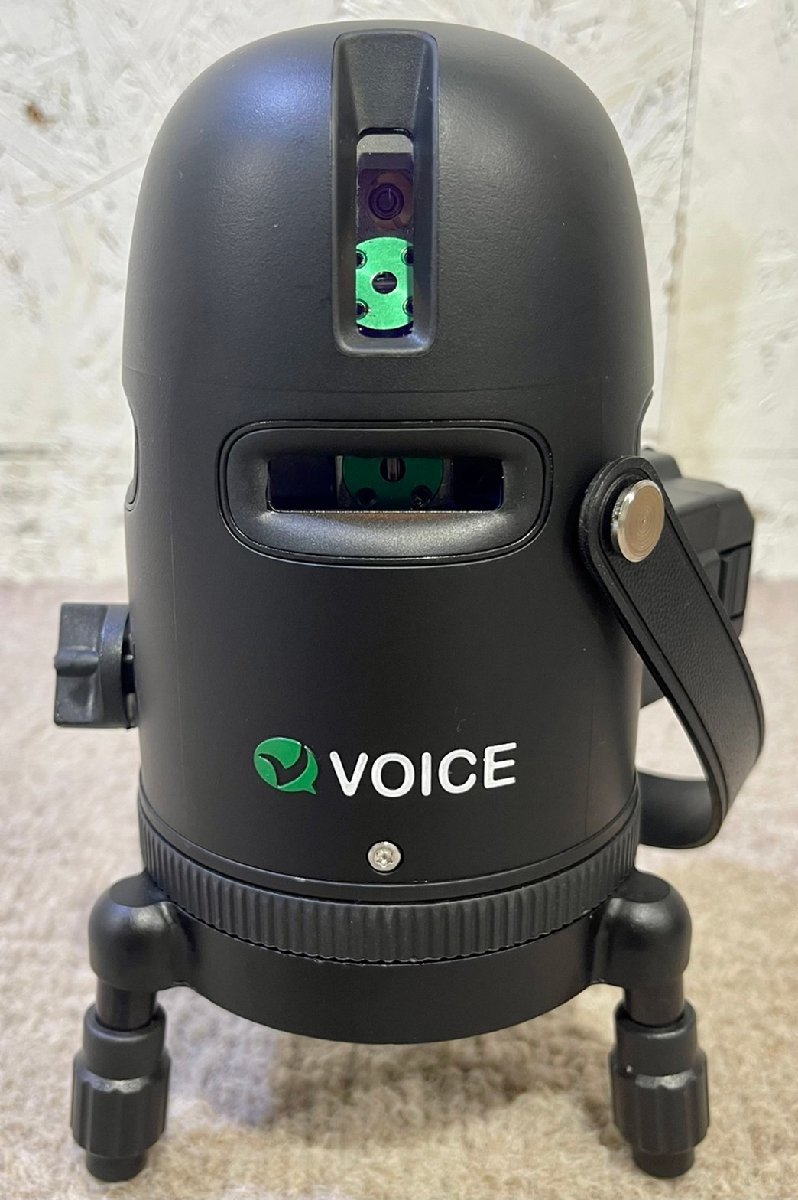 VOICE フルライングリーンレーザー墨出し器 Model-G8 三脚付属 フルライン照射モデル アプリからの遠隔操作 タッチスイッチ 