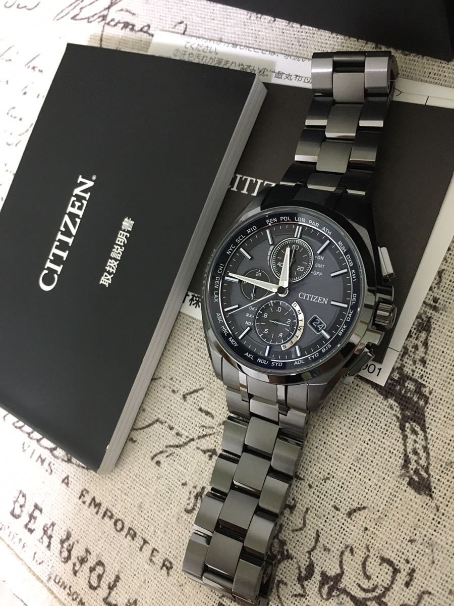 オンライン販売中 美品 CITIZEN アテッサ ソーラー電波腕時計 チタン