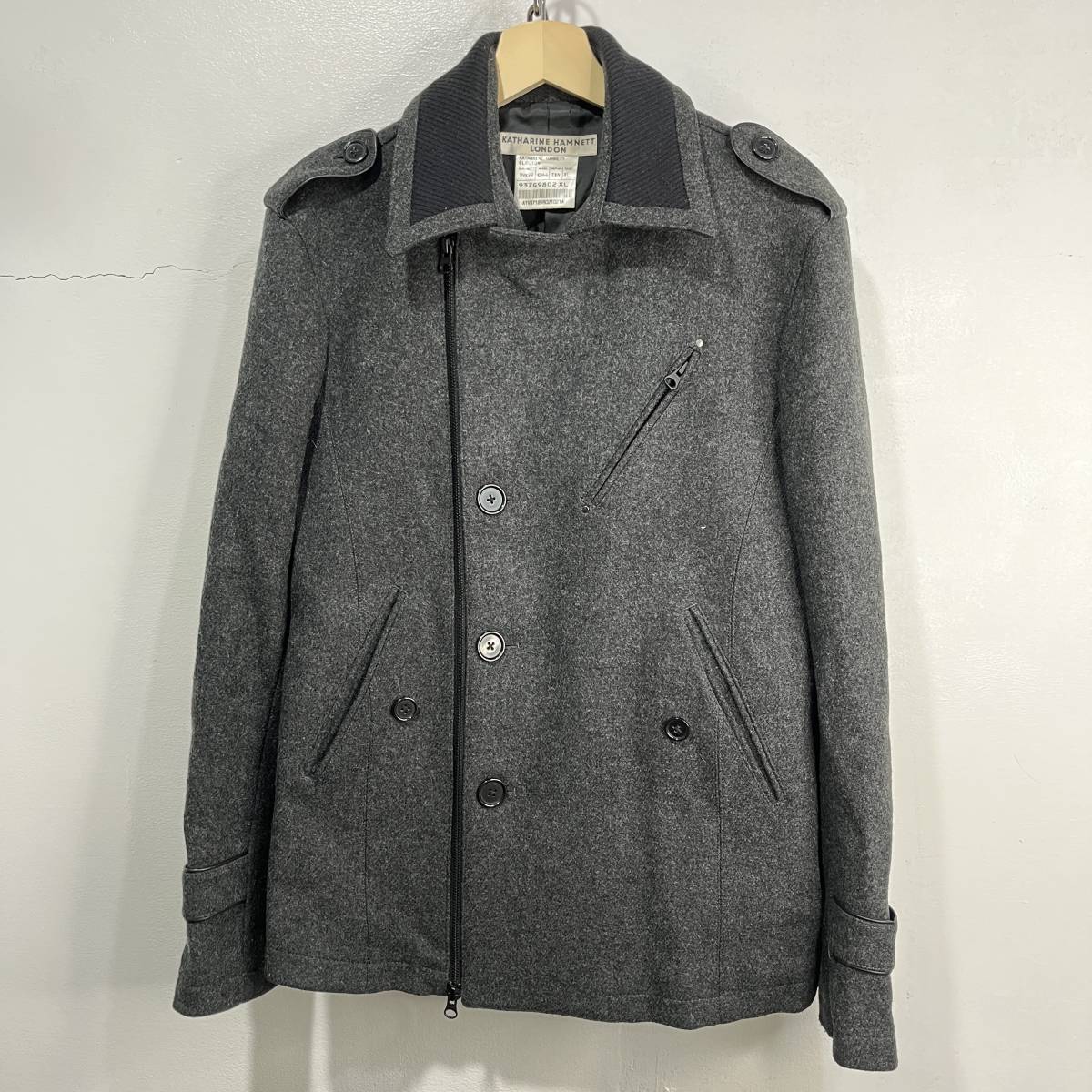 KATHARINE HAMNETT LONDON キャサリンハムネット ウールショート丈