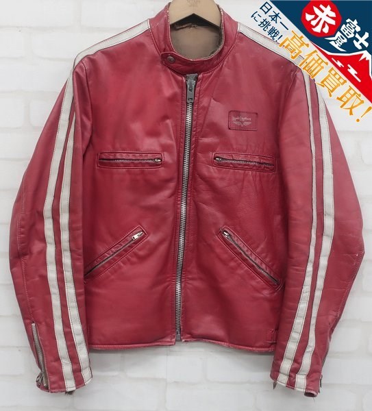LewisLeathers スポーツマン ツインストライプ スクエアパッチ LewisLeathers スポーツマン ツインストライプ スクエアパッチ