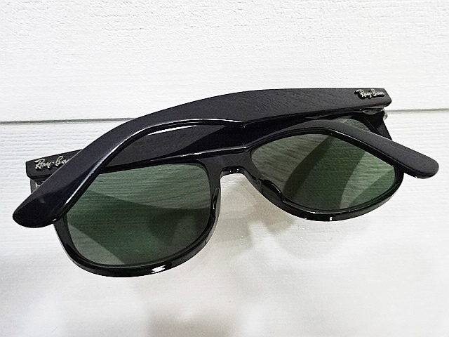 廃盤 90s 美品 B&L 黒 54mm ウェイファーラー2 RAYBAN USA BL レイバン ボシュロム WAYFARER2 ブラック アメリカ ビンテージ サングラス_画像9