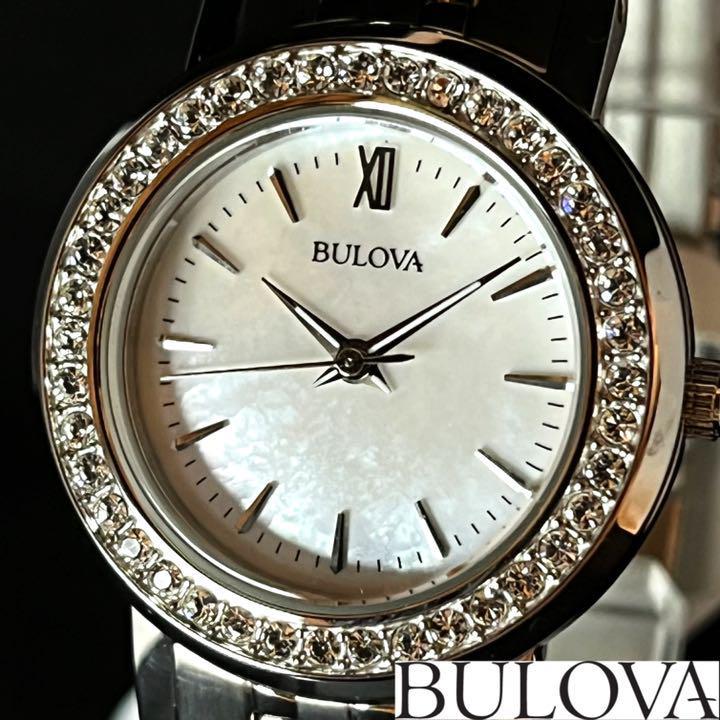 数量は多】 Ladies Quartz Classic Bulova Watch, 98P115) (Model: Two