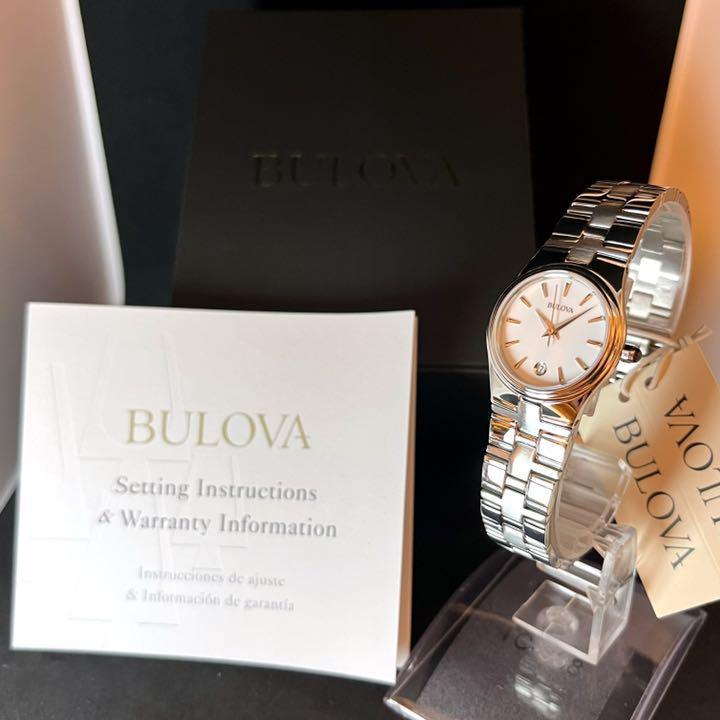 新品未使用】BULOVA/ブローバ/レディース腕時計/お洒落/シルバー色/高級-