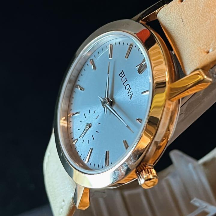 新品本物 【BULOVA】ブローバ/レディース腕時計/お洒落/ローズゴールド