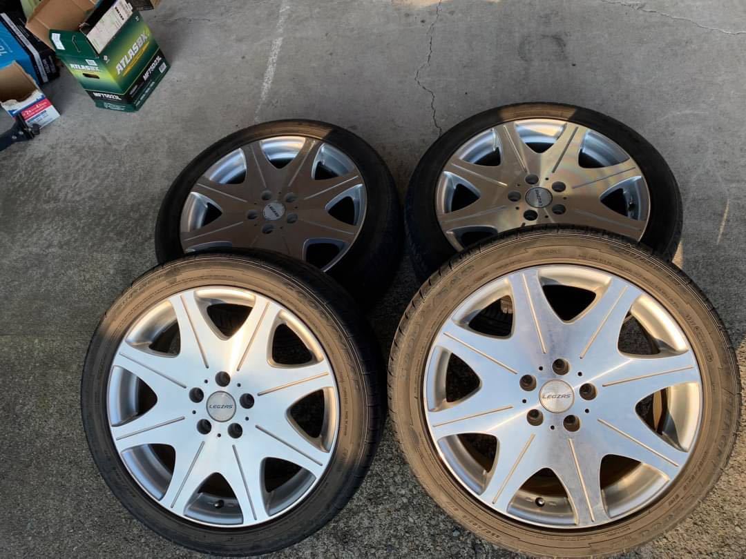 レグザスLEGZAS美品4本セット225/45R18 114.3オデッセイアルファード
