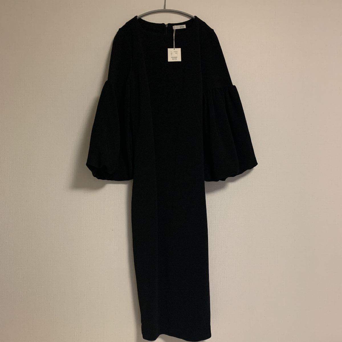 L'Or ロル Balloon Sleeve Dress かじまり ブラック|Yahoo L'Or ロル Balloon Sleeve Dress かじまり ブラック|Yahoo