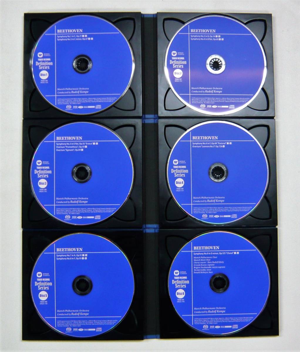 【SACD】ケンペ指揮　ベートーヴェン：交響曲全集＆序曲集　SACDハイブリット盤　6枚組　タワーレコード限定_画像4