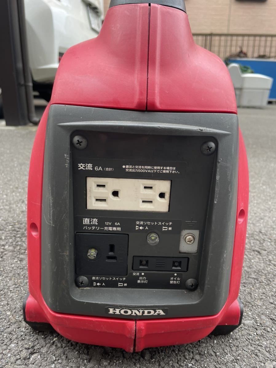 ①【中古/使用感あり】　ポータブル発電機　honda EX6 　アウトドアなどに　(直接引取可)_画像3