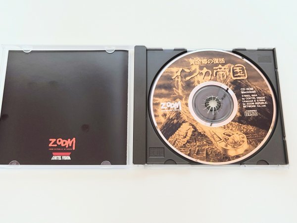 * rare *[ game in ka. country yellow gold .. restoration ] Macintosh Macintosh CD-ROM ZOOM regular price 9800 jpy Heisei era retro waste number Mac Mac missed 