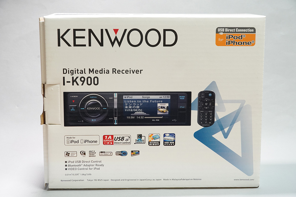 【送料無料・起動OK】3型ワイド液晶搭載 カーオーディオ KENWOOD I-K900_画像1