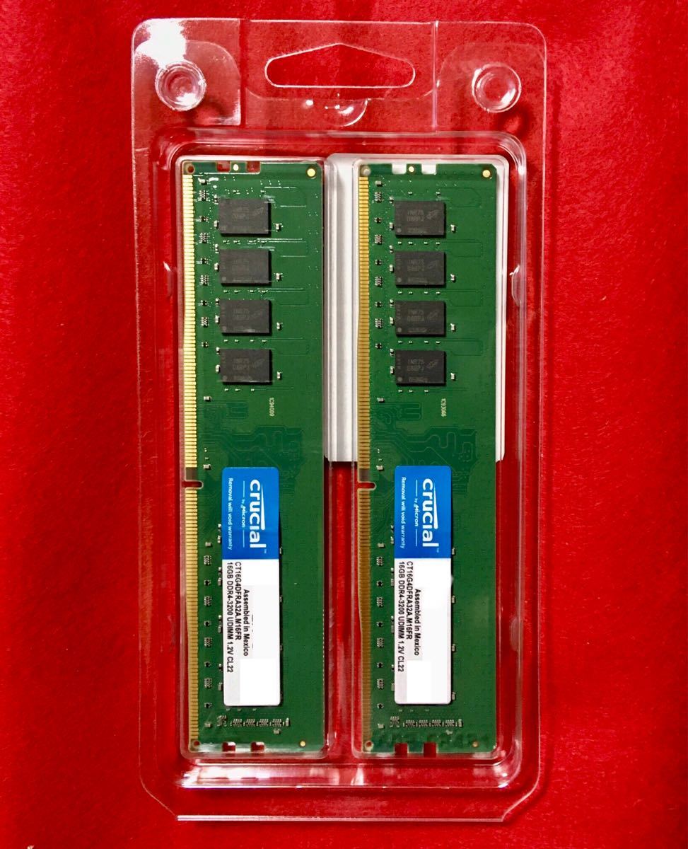 新品 高品質 メモリ Crucial DDR4 PC4-25600 16GB×2