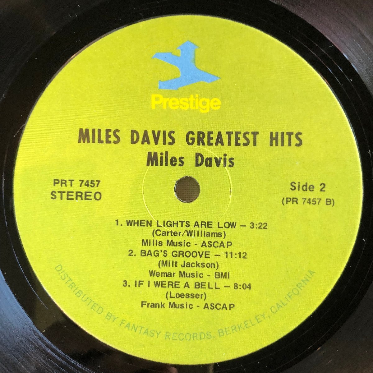 Miles Davis / Greatest Hits LP Prestige_画像5