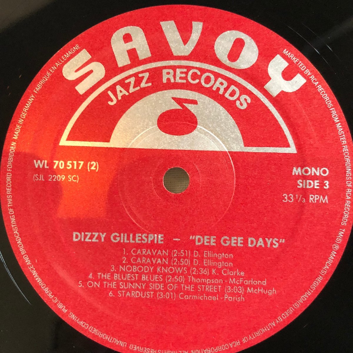 Dizzy Gillespie / Dee Gee Days 2LP Savoy Jazz_画像8