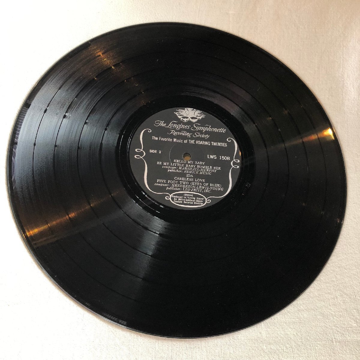 Toni Carroll / Sings Hits Of The Roaring 20's LP Longines Symphonette Society_画像6