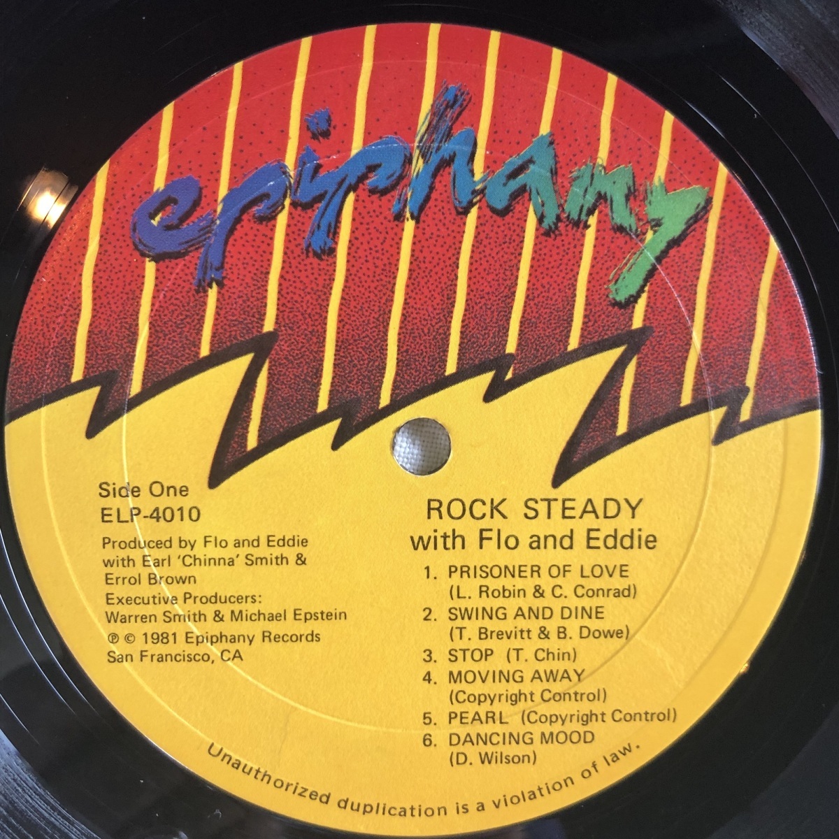 Flo & Eddie / Rock Steady With Flo & Eddie LP EPIPHANY RECORDS_画像3