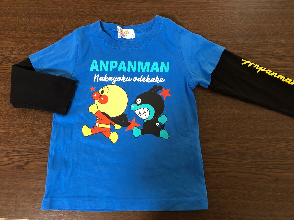 新品タグ付き】アンパンマン バイキンマン ロングTシャツ ロック 95