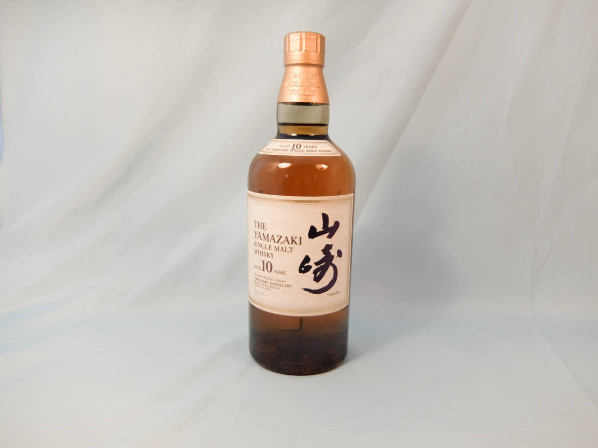 絶版　製造終了品　未開栓　古酒　山崎　10年　YAMAZAKI　サントリーピュアモルトウイスキー　AGED10YEARS　ホワイトラベル_画像1