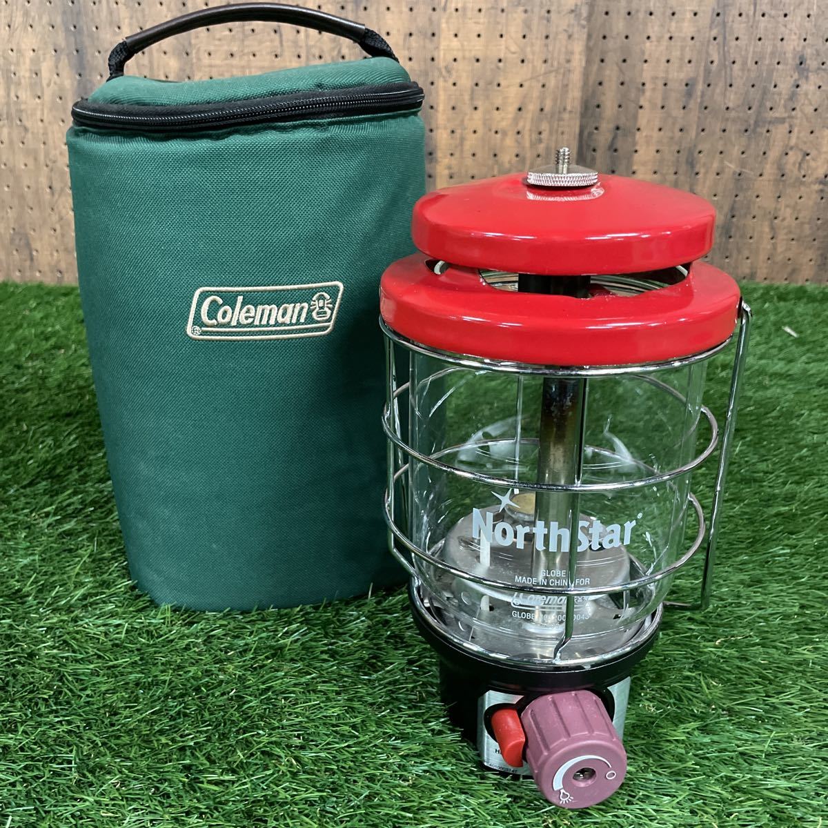 Coleman コールマン 2500ノーススター 赤 ガスランタン ケース付