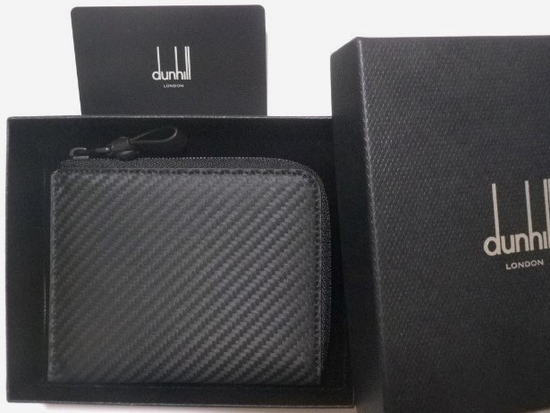 ブランド雑貨総合 ◇dunhill/ダンヒル◇シャーシ コンパクト財布/4.4万