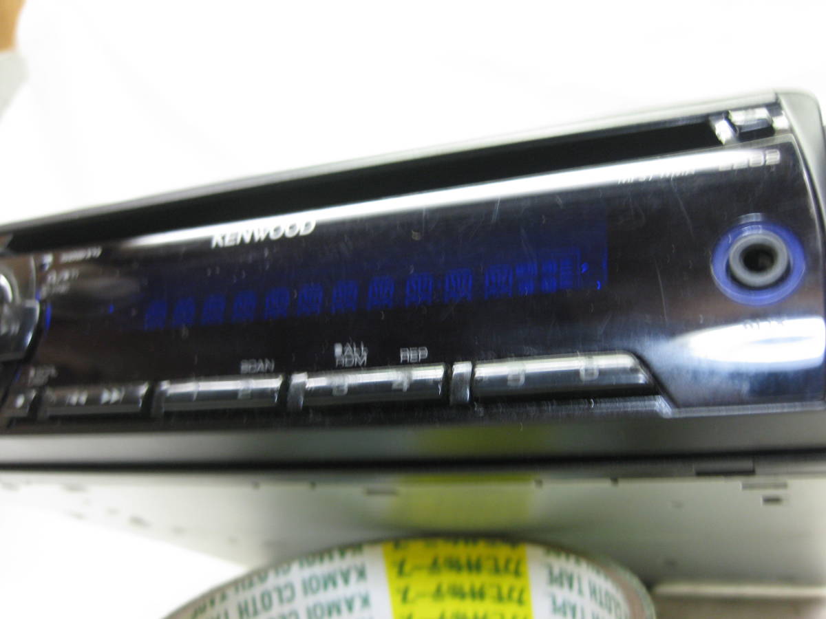 K-1200　KENWOOD　ケンウッド　E262　MP3　フロント AUX　1Dサイズ　CDデッキ　故障品_画像2