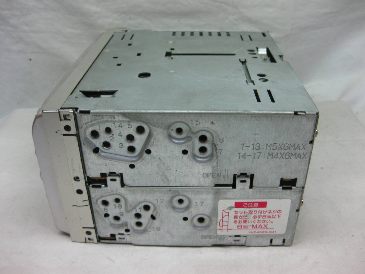 K-1241　JVC　ビクター　KW-XC550　フロント AUX　2Dサイズ　CD&カセットデッキ　故障品_画像4