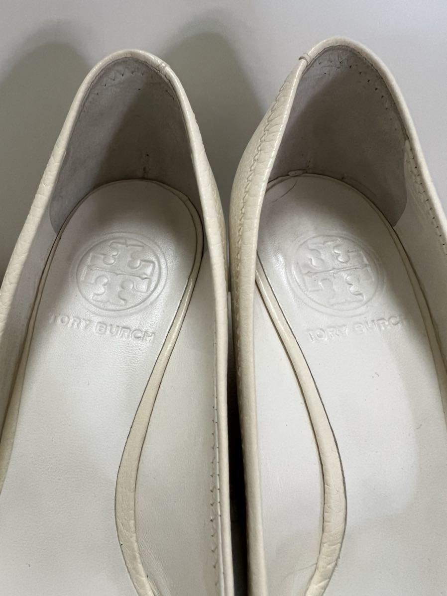 TORY BURCH　トリーバーチ　ウエッジソール　パンプス　ホワイト　23cm 5000円より値下げ_画像3