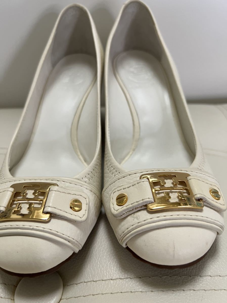 TORY BURCH　トリーバーチ　ウエッジソール　パンプス　ホワイト　23cm 5000円より値下げ_画像2