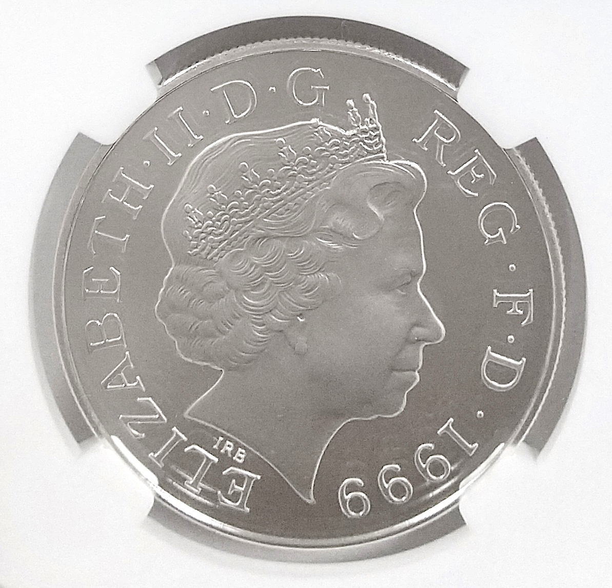 1999年 英国 イギリス ダイアナ妃追悼 5ポンド プルーフ 銀貨 NGC PF68