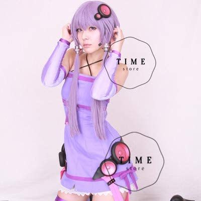 VOCALOID 結月ゆかり ワンピース コスプレ衣装+靴下 +道具 +靴 + VOCALOID 結月ゆかり ワンピース コスプレ衣装+靴下 +道具 +靴 +