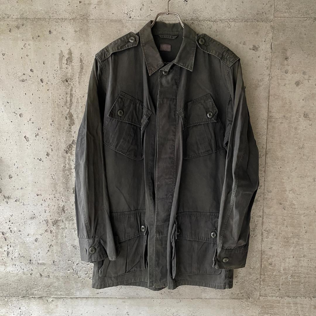 【米軍実物】US ARMY ジャングルファティーグ Jacket 1st 後染 ジャングルファティーグジャケット M/R アメリカ軍 米軍 ベトナム戦争_画像2