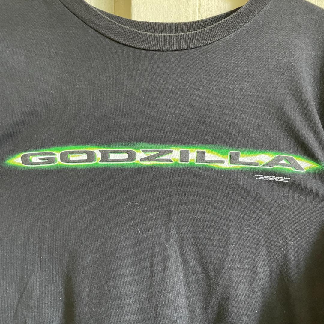 【W9】ヴィンテージ 98年製 映画 ムービー ハリウッド版 ゴジラ GOZILLA Tシャツ　90s Lサイズ_画像3