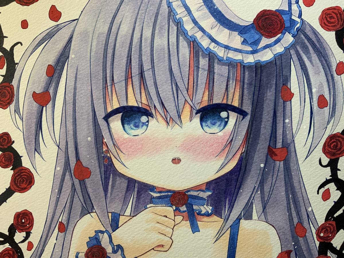 再出品☆オリジナル手描きイラスト☆「新入生~ねぇ先輩、色々 再出品☆オリジナル手描きイラスト☆「新入生~ねぇ先輩、色々
