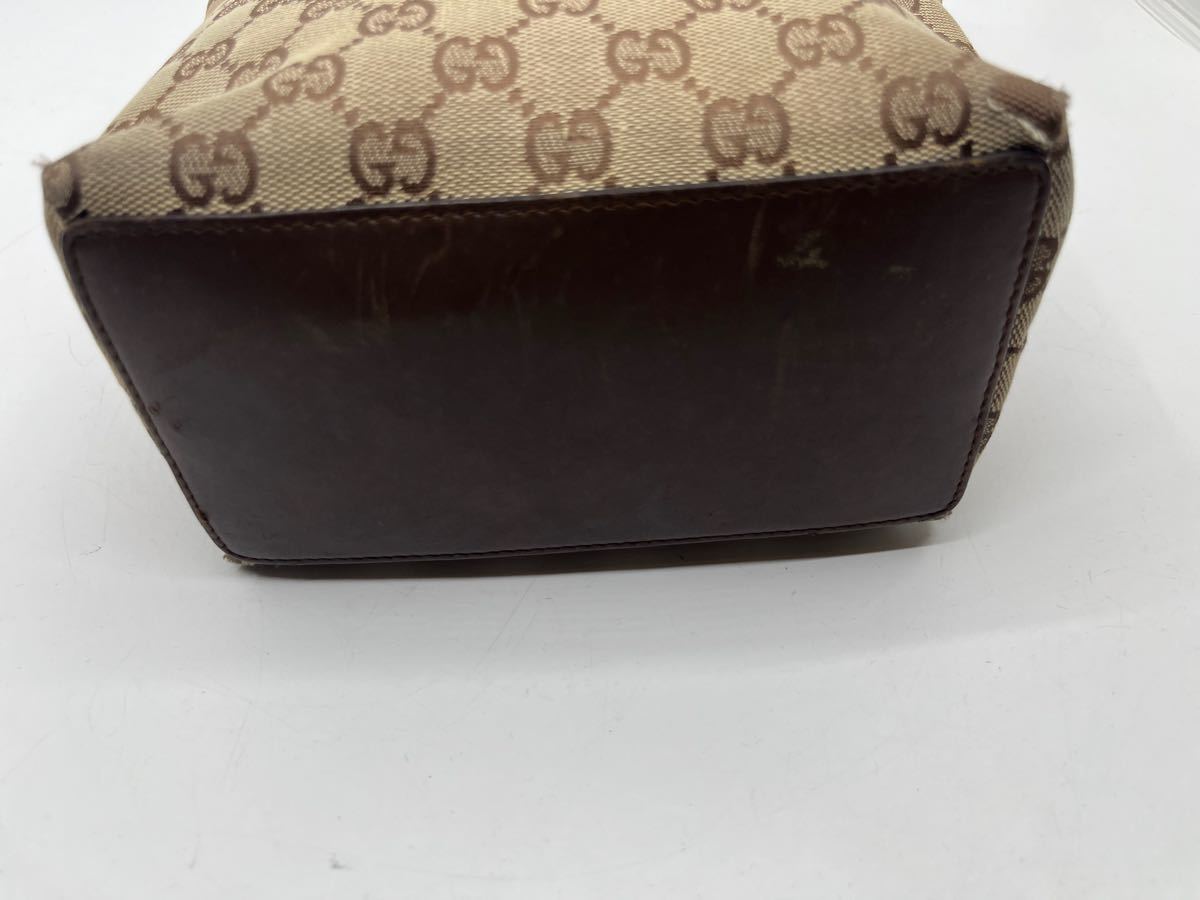 GUCCI グッチ 31244 002404 GGキャンバス×レザー ハンドバッグ GUCCI グッチ 31244 002404 GGキャンバス×レザー ハンドバッグ
