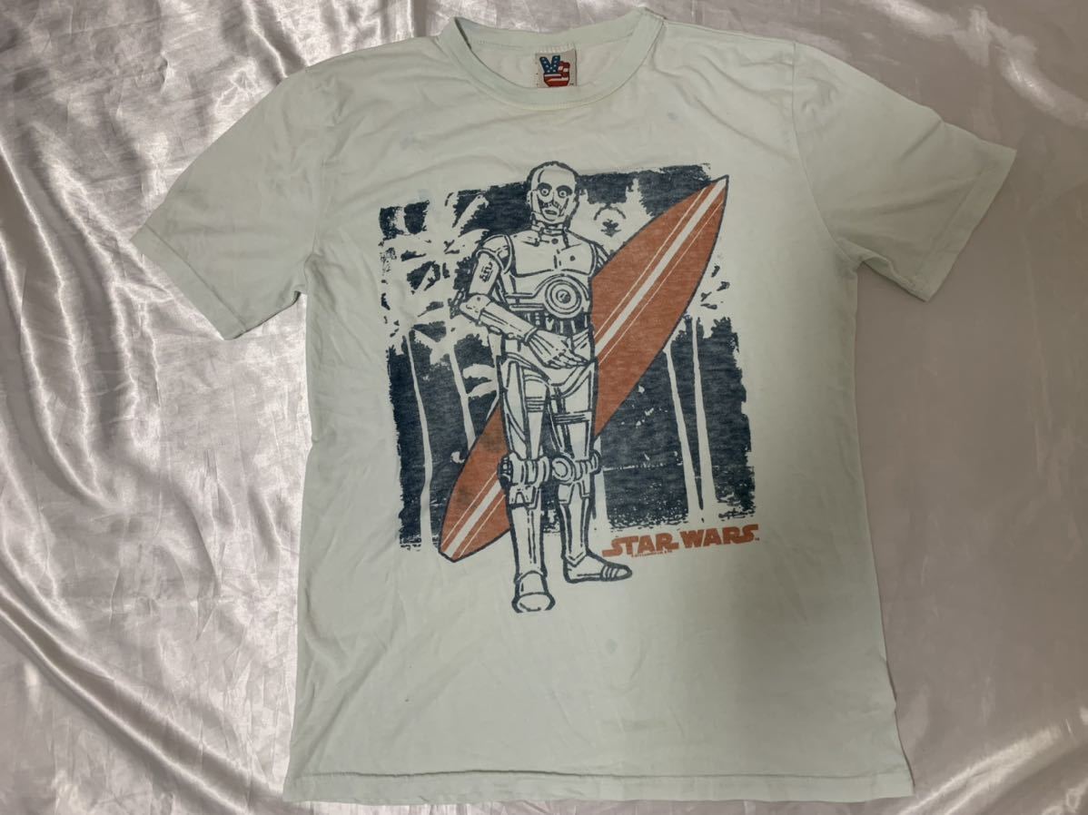 【送料無料 値下げ交渉歓迎】スターウォーズ 90sビンテージUSA製 C-3PO 半袖Tシャツ パロディ 古着 STARWARS映画 SF  コレクション アメリカ