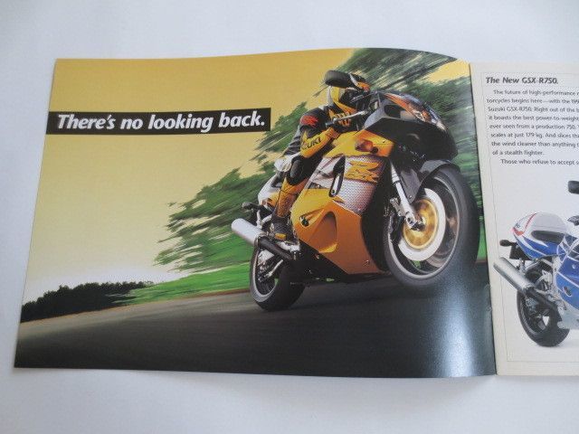  Suzuki GSX-R750 English version catalog pamphlet leaflet free shipping 