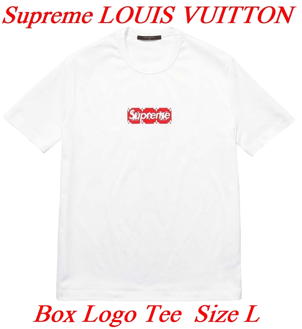 【送料無料キャンペーン?】 LV Supreme VUITTON LOUIS Box モノグラム 白 ホワイト Tシャツ ボックスロゴ ルイヴィトン シュプリーム 国内正規 L Size White Tee Logo その他
