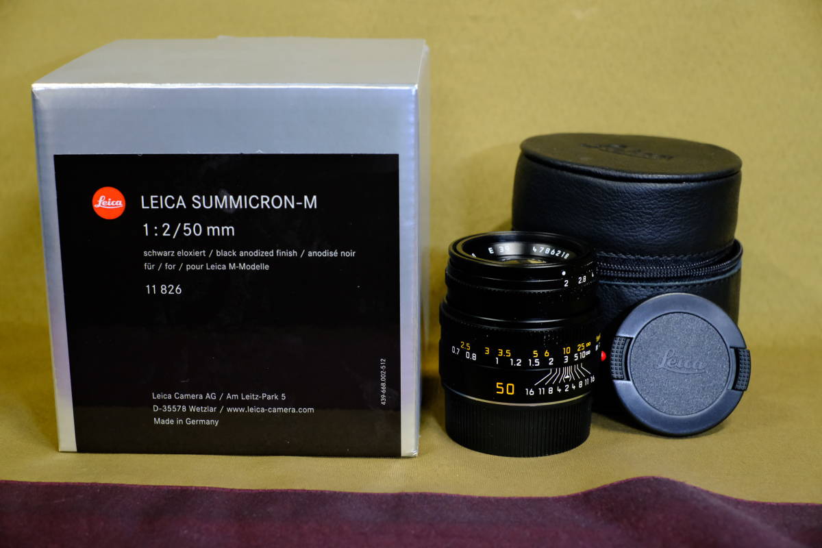 48％割引最新入荷 未使用 Leica⁄ライカ SUMMICRON-M 50mm F⁄2 [ブラック] 現行型  一眼カメラ用（マニュアルフォーカス） カメラ、光学機器 家電、AV、カメラ