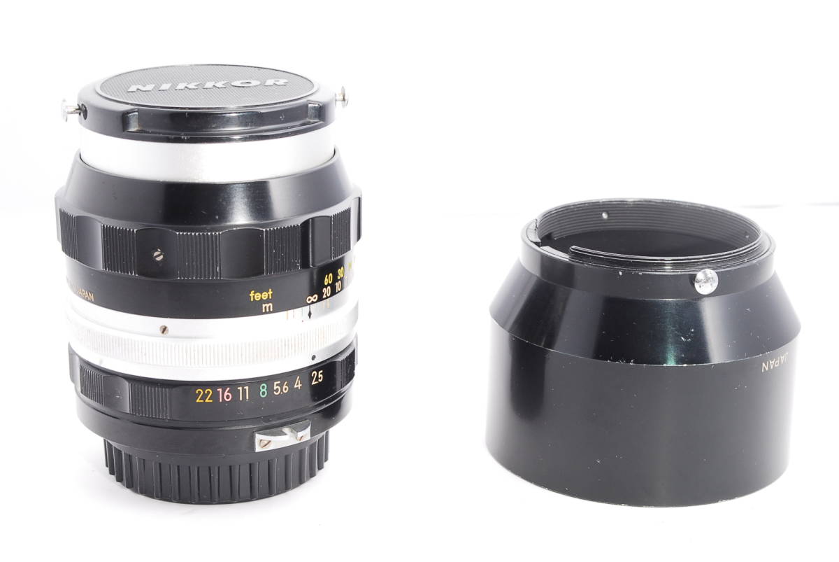 〓外観綺麗 フード付〓NIKON ニコン NIKKOR-P AUTO 105mm F2.5 非Ai