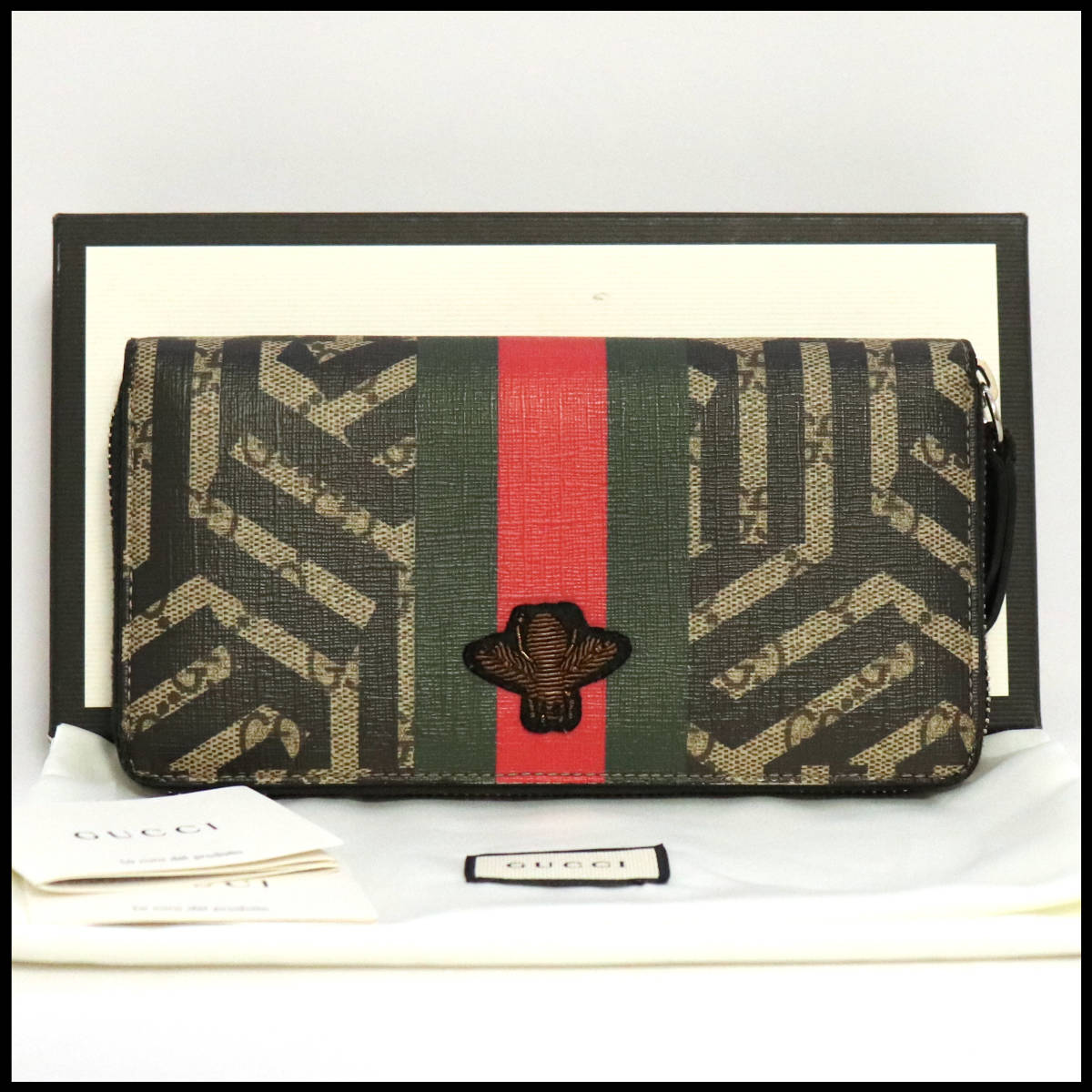 GUCCI グッチ 長財布 財布 ラウンドファスナー カレイド - 通販 - csa