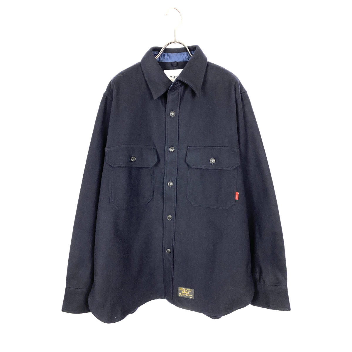 人気商品は ダブルタップス(WTAPS) (navy) 17AW SHIRT MELTON CPO 長袖シャツ 人気商品は ダブルタップス(WTAPS) (navy) 17AW SHIRT MELTON CPO 長袖シャツ