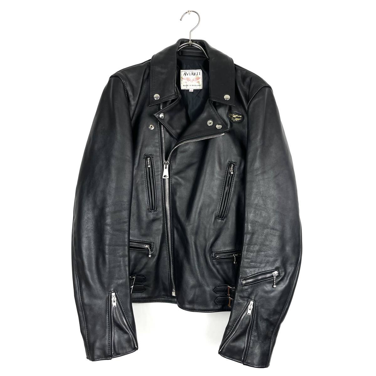 良好品】 (Lewis ルイスレザー Leathers) (black) JACKET RIDERS