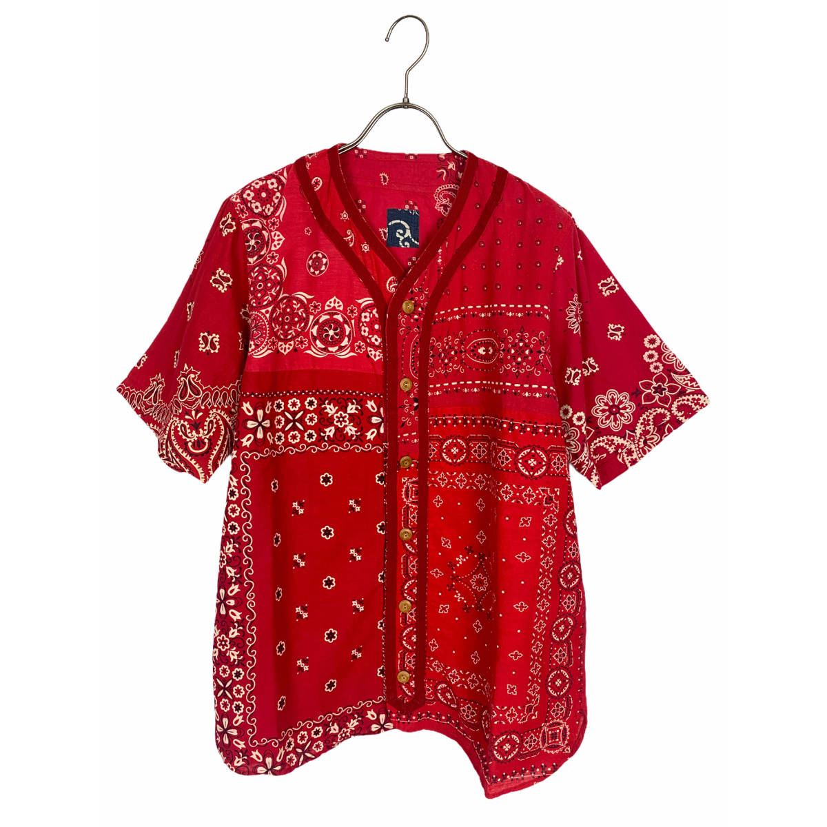 魅了 SHIRT DUGOUT ICT ビズビム(VISVIM) S/S (red) 2018 BANDANA