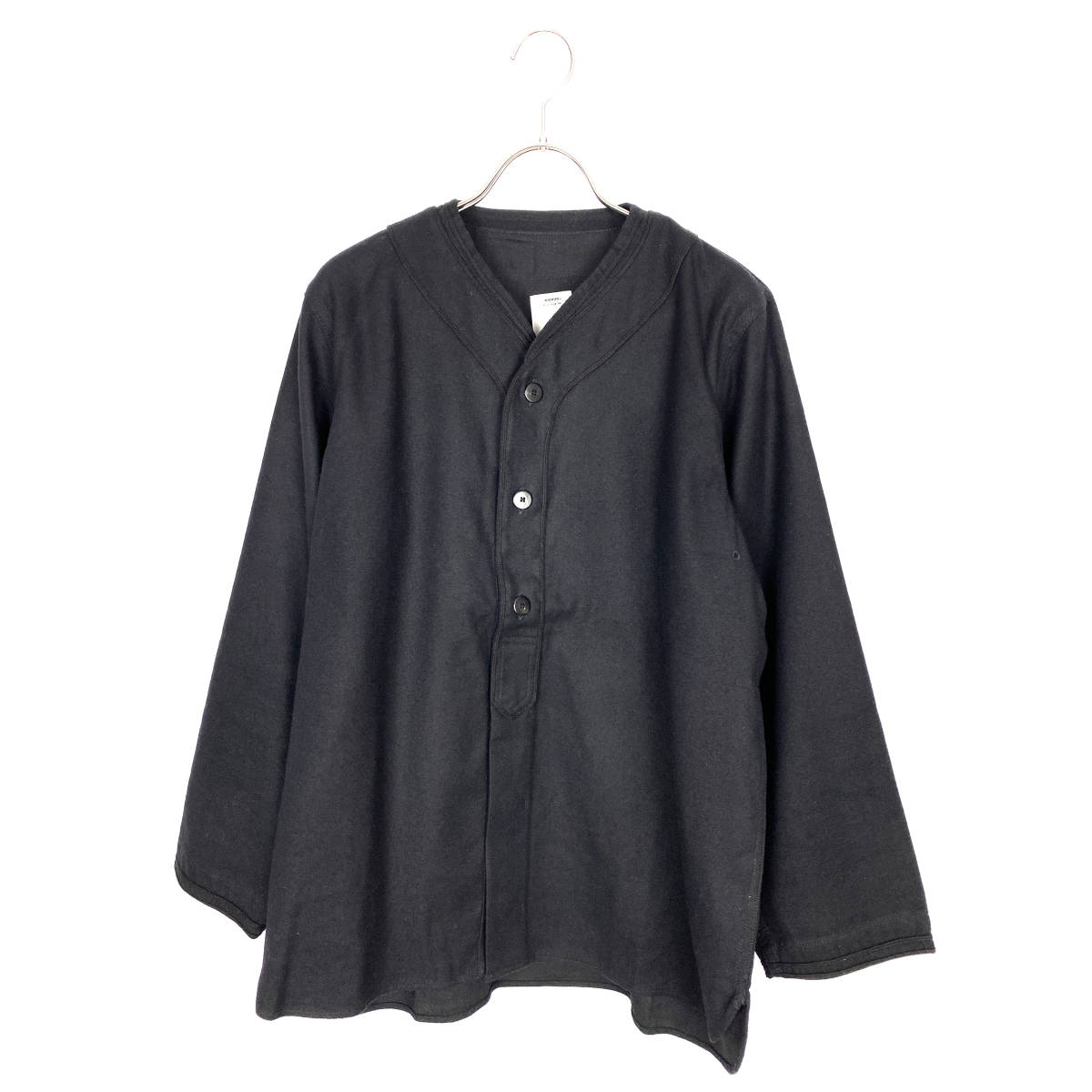 ファッションの DUGOUT ビズビム(VISVIM) SHIRT (black) 17SS (WOOL