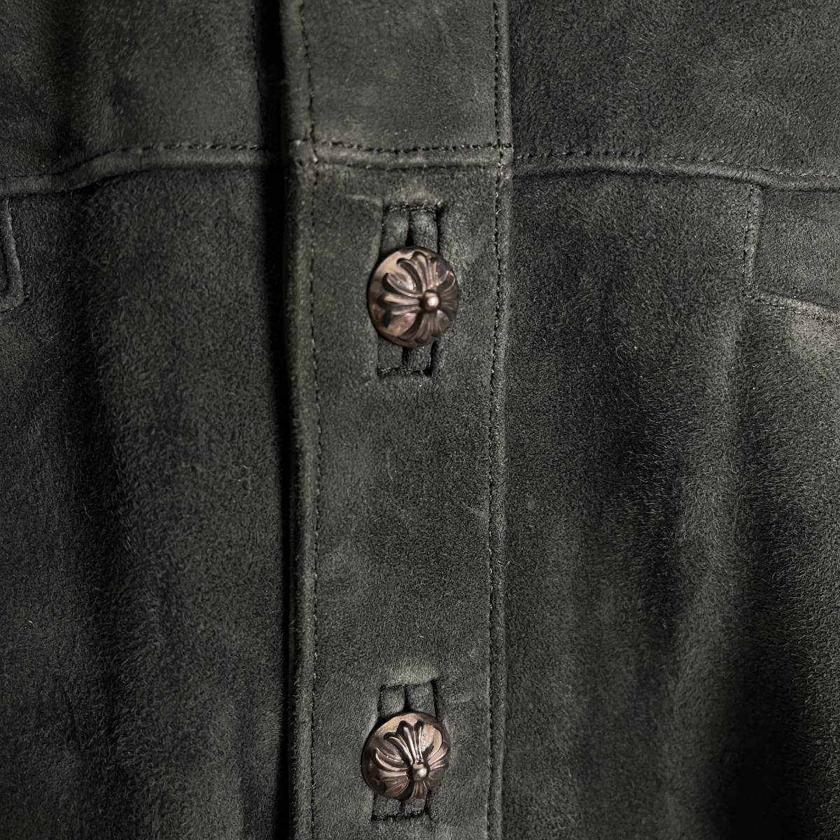CHROME HEARTS(クロムハーツ) suede leather jacket (black)_画像3