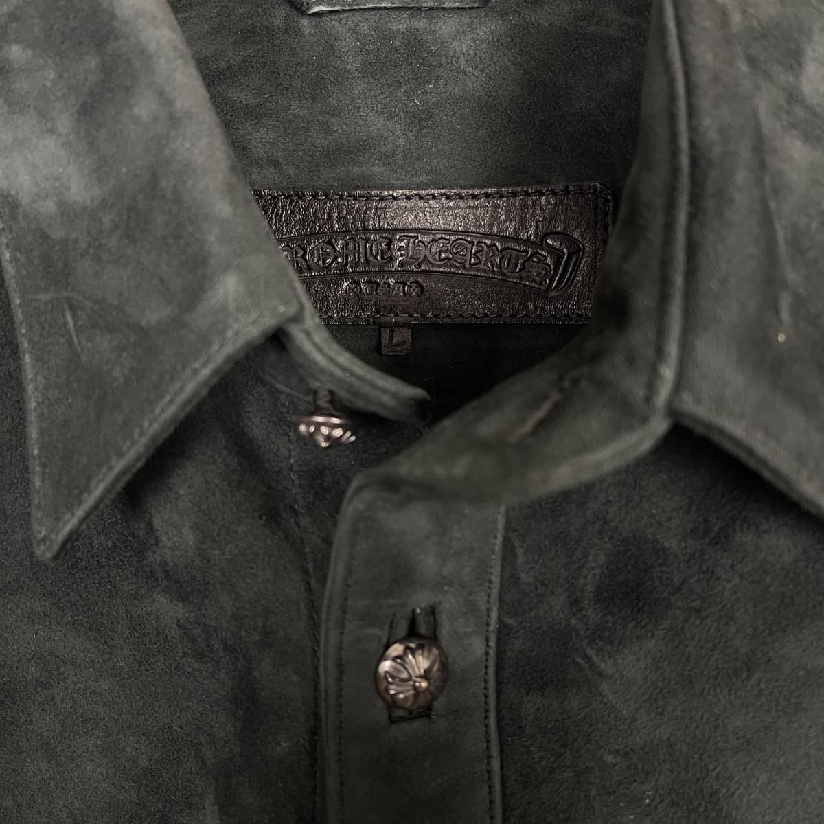 CHROME HEARTS(クロムハーツ) suede leather jacket (black)_画像2