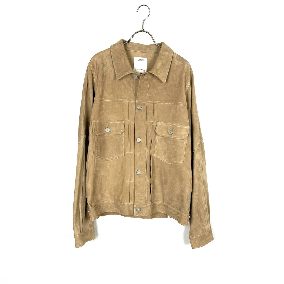 VISVIM(ビズビム) 101 JKT IT COW SUEDE 18AW (beige)_画像1